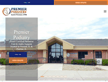 Tablet Screenshot of premierpodiatry.net